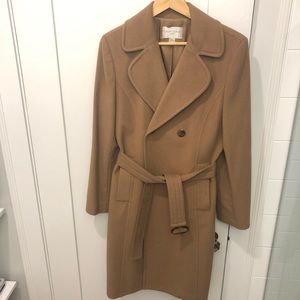 Wool and cashmere blend winter coat.